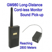 GM980 Long Distance Cordless Monitor Audio Bug Spy Gadgets with Ultra Range Wireless Transmission, Reaching 2800 Meters 