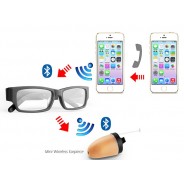 Bluetooth Glasses with Spy Earpiece 